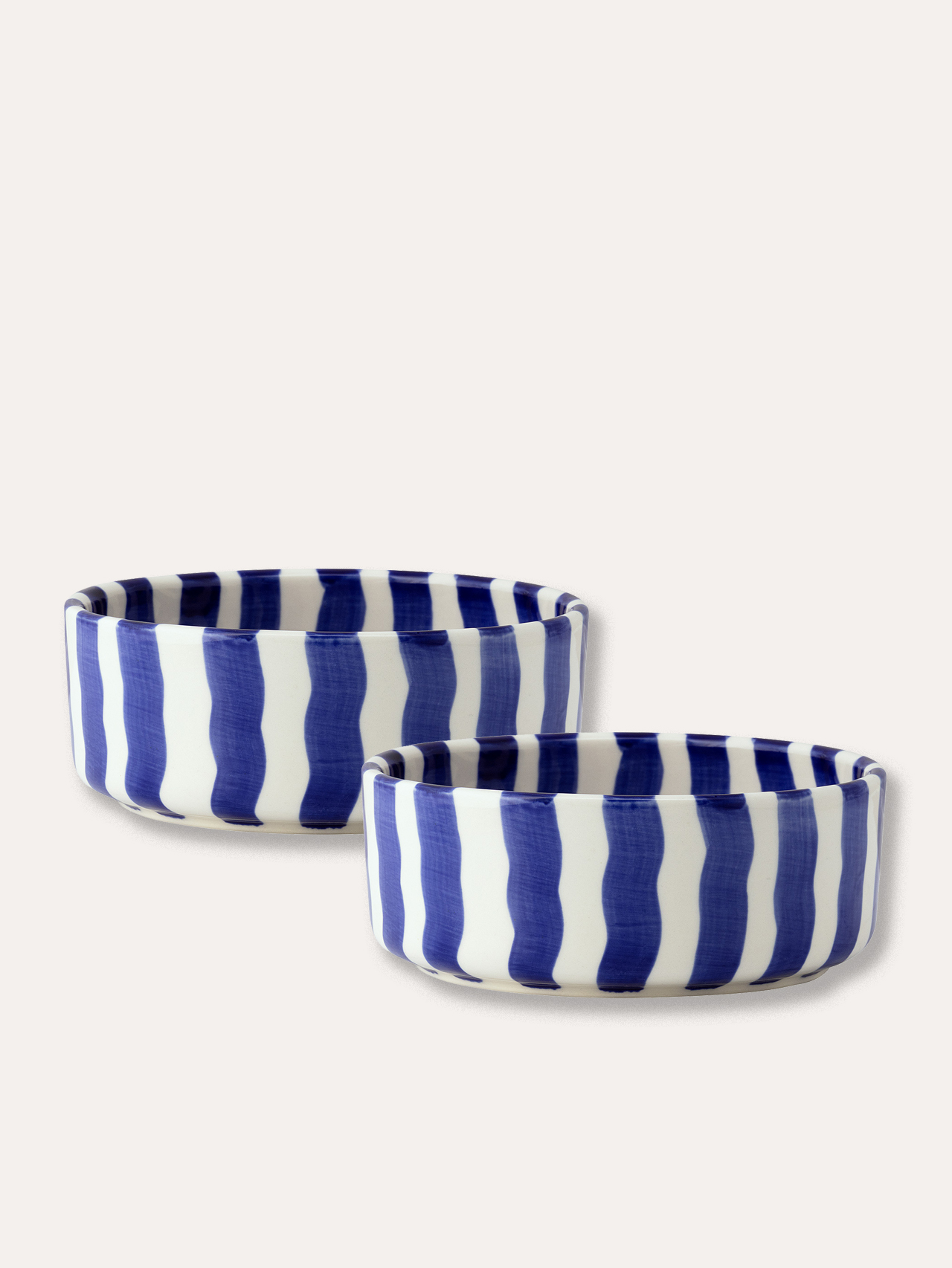 Schalen Set (2er Set) Stripes - mare blue