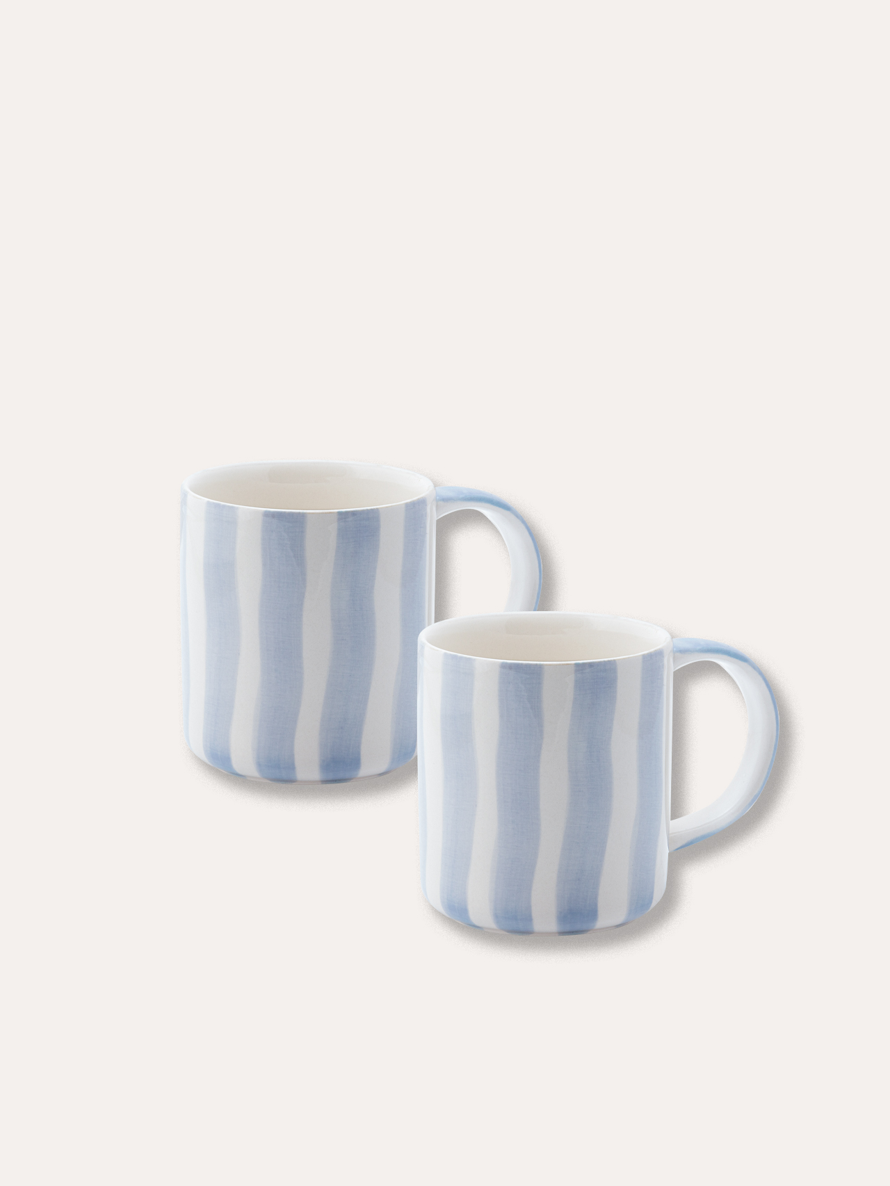 Becher Set (2er Set) Stripes - morning azzurro